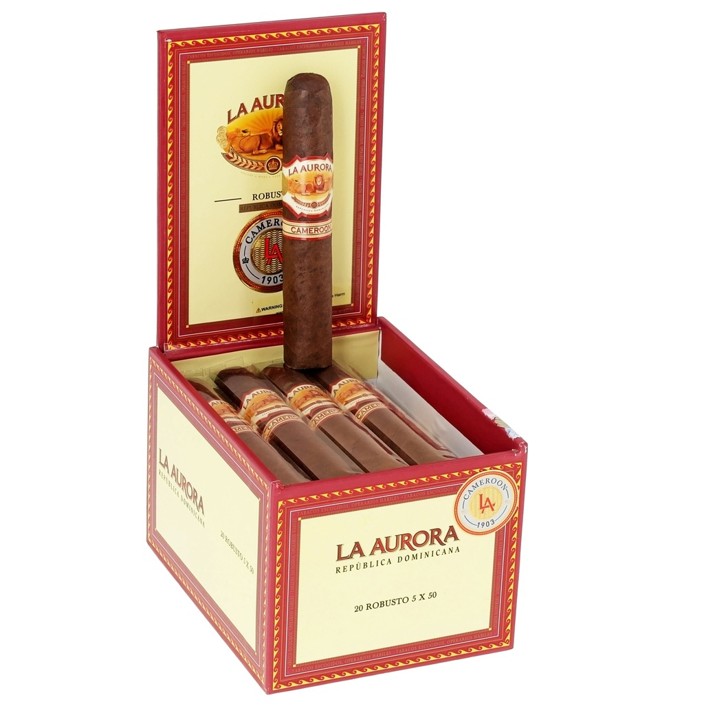 La Aurora 1903 Cameroon Robusto Box of 20 - 5" x 50