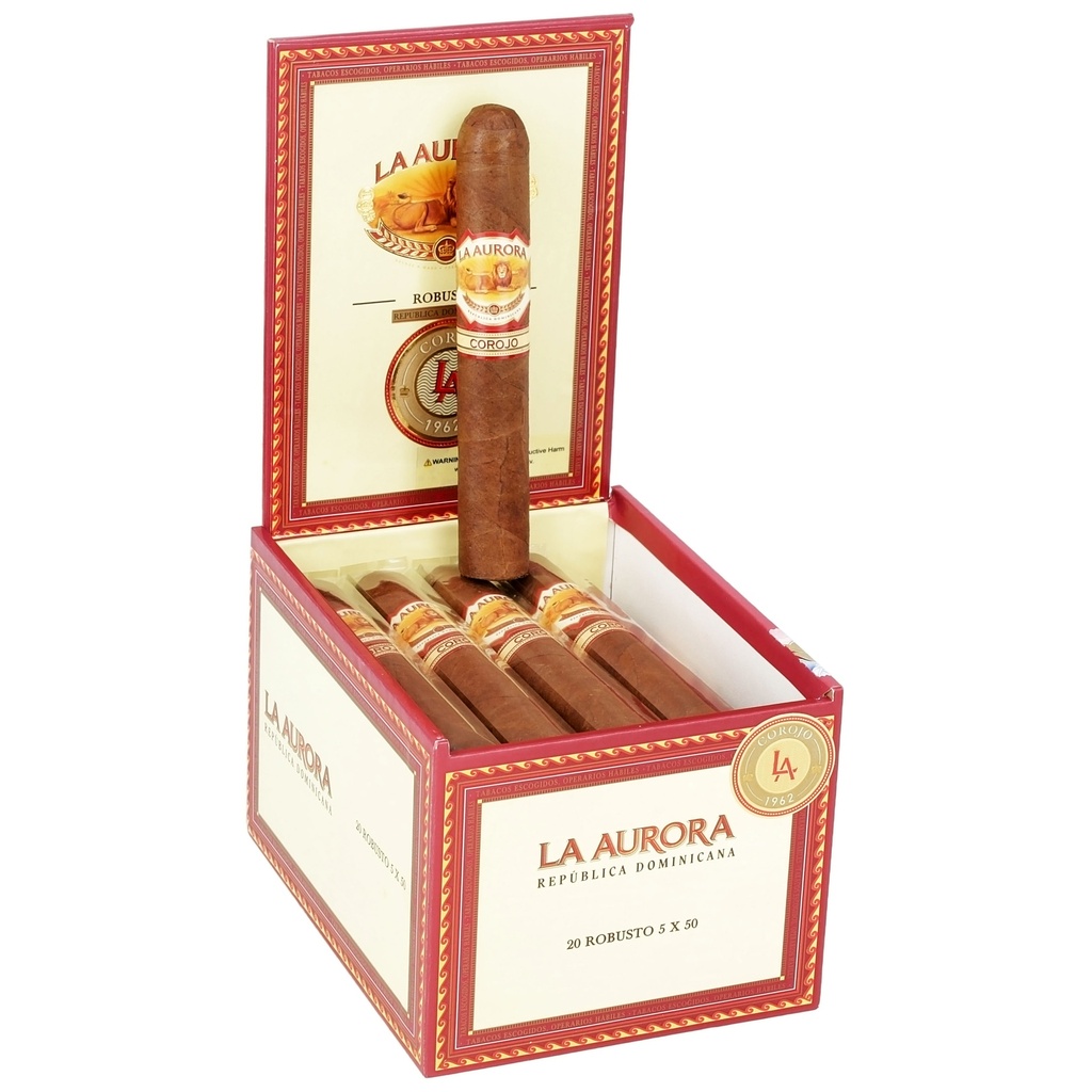 La Aurora 1962 Corojo Robusto Box of 20 - 5" x 50