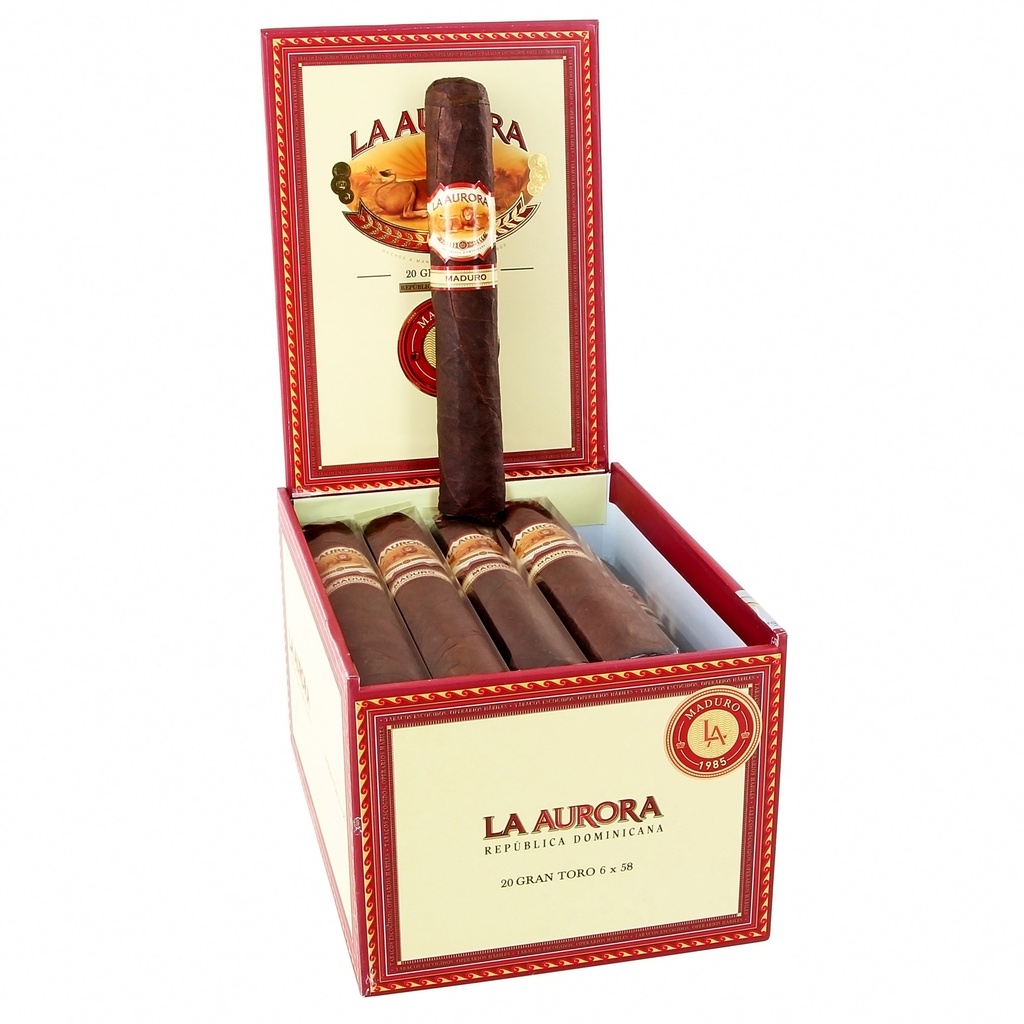La Aurora 1985 Maduro Gran Toro Box of 20 - 6" x 58