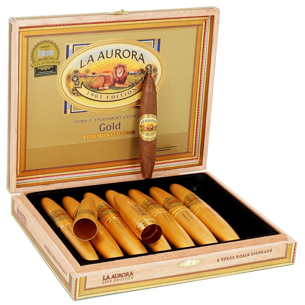 La Aurora Preferidos Corojo Gold Tubes 5" * 54