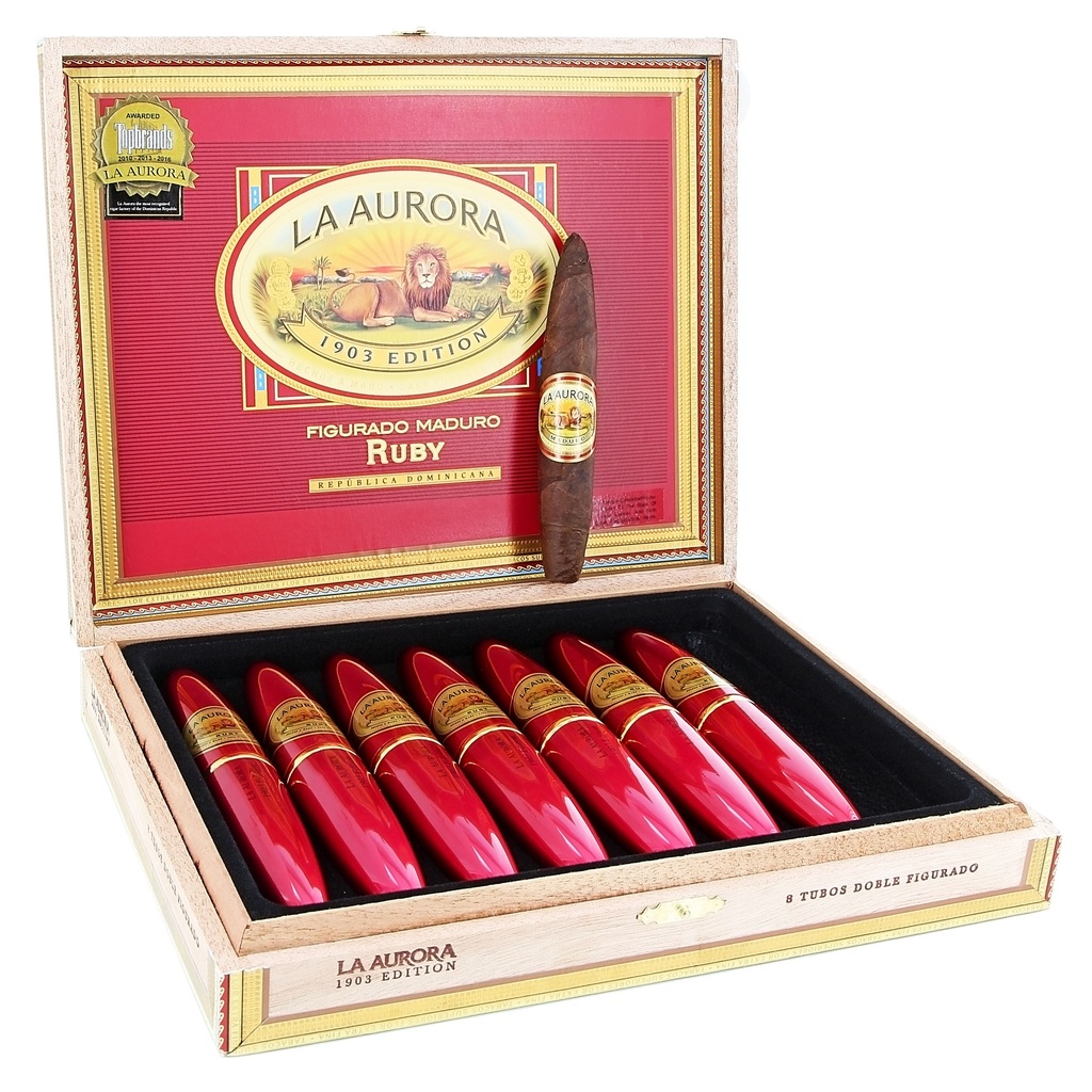 La Aurora Preferidos Maduro Ruby Tubes 5" * 54