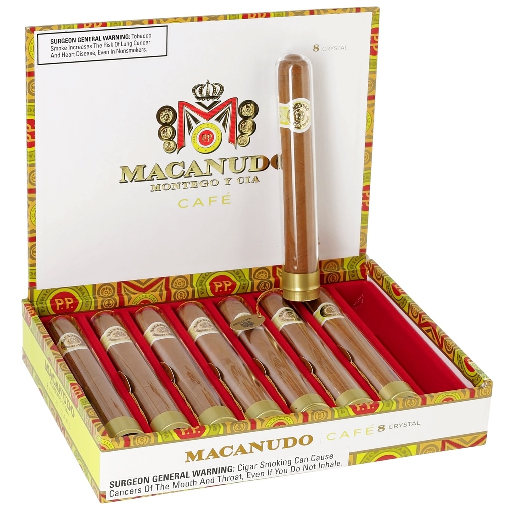 Macanudo Cafe Crystal Robusto Box of 8 - 5" 1/2 x 50