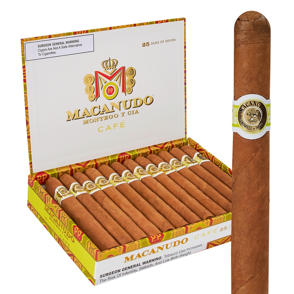 Macanudo Cafe Duke Of Devon Box of 25 - 5" 1/2 x 42