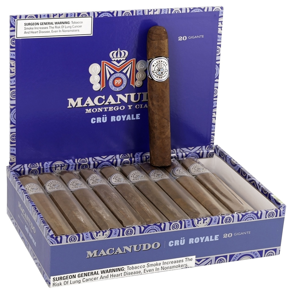 Macanudo Cru Royale Gigante Box of 20 - 6" x 60