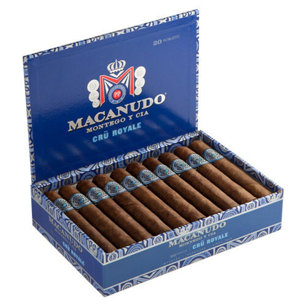 Macanudo Cru Royale Toro Box of 20 - 6" x 54
