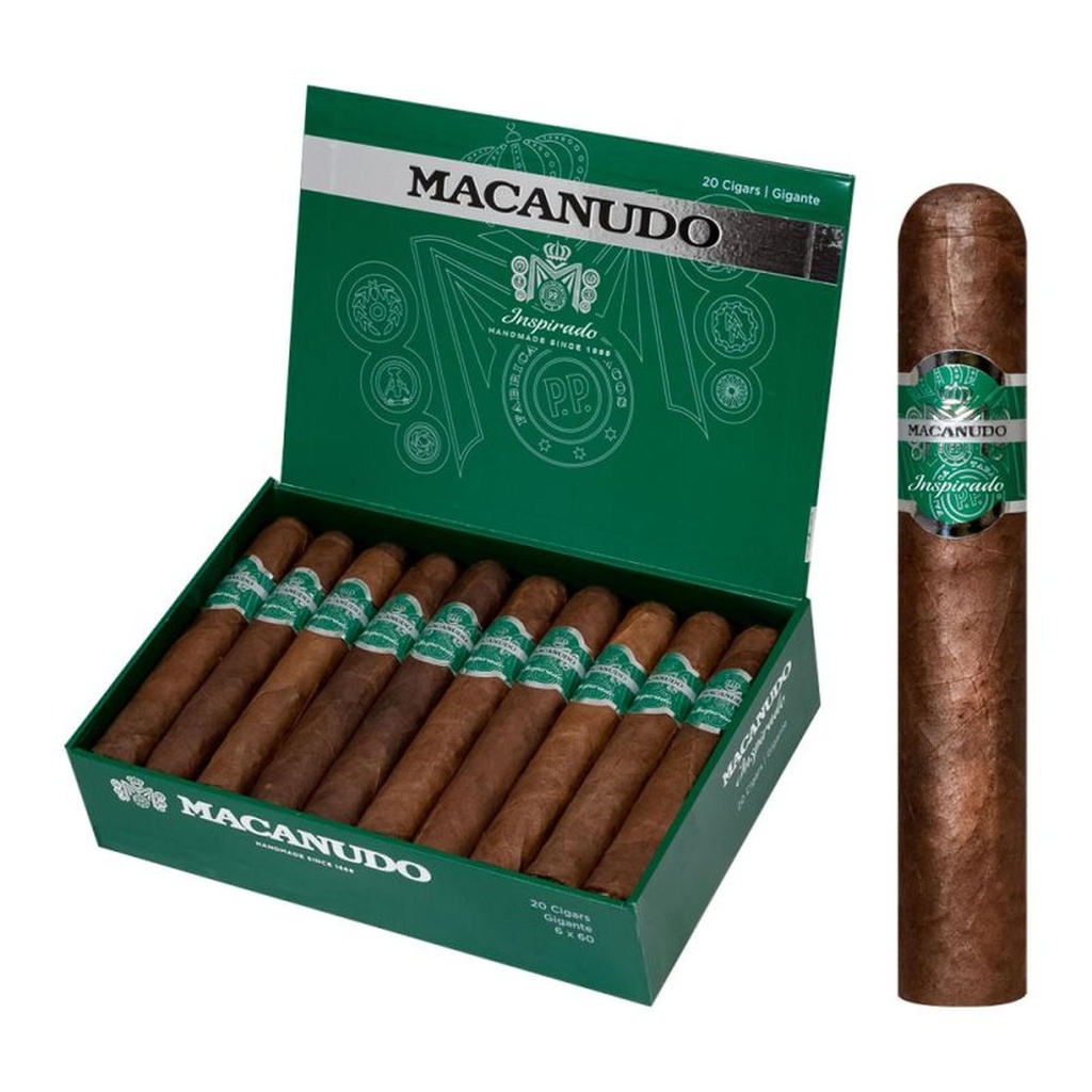Macanudo Inspirado Green Gigante Box of 20 - 6'' x 60