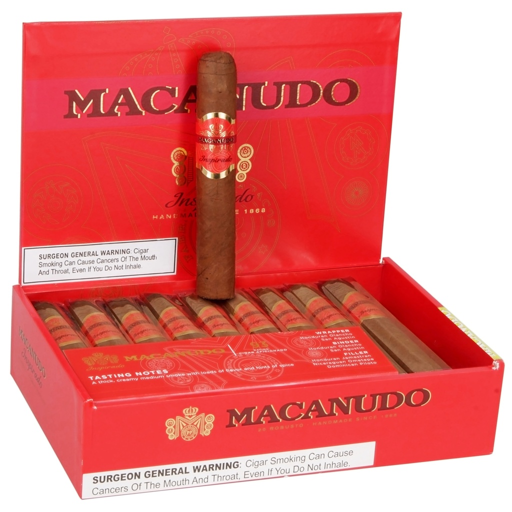 Macanudo Inspirado Orange Robusto Box of 20 - 5" x 50 
