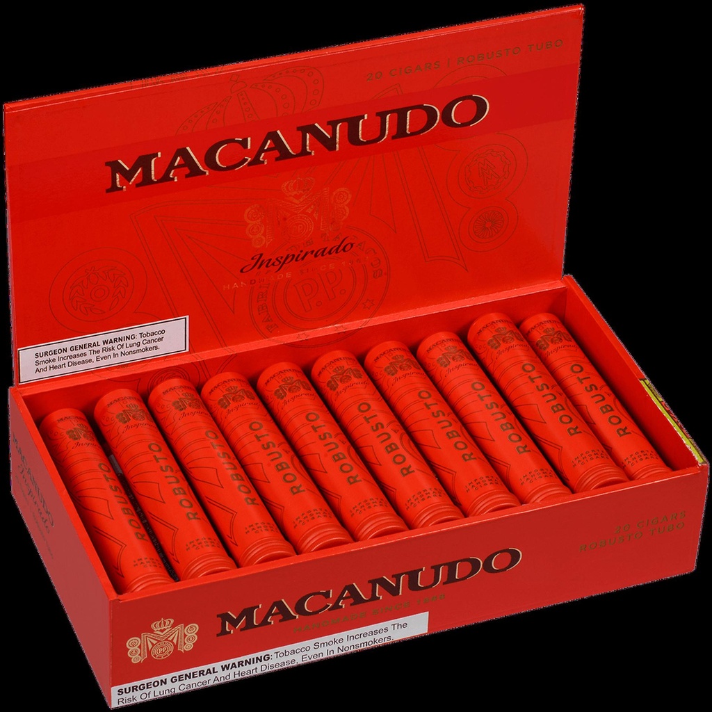 Macanudo Inspirado Orange Tubo (Aluminum Tube) Box of 20 - 5" x 50