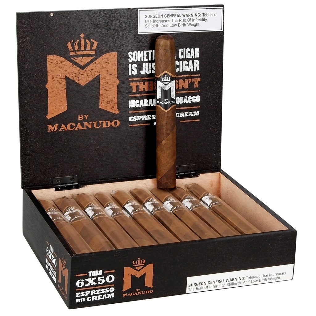 Macanudo M By Macanudo Espresso Toro Box of 20 - 6" x 50