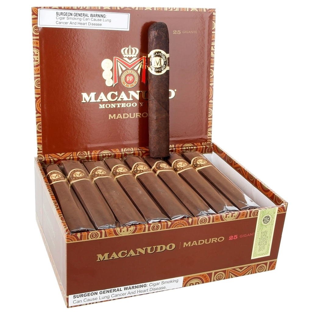 Macanudo Maduro Gigante Box of 25 - 6" x 60