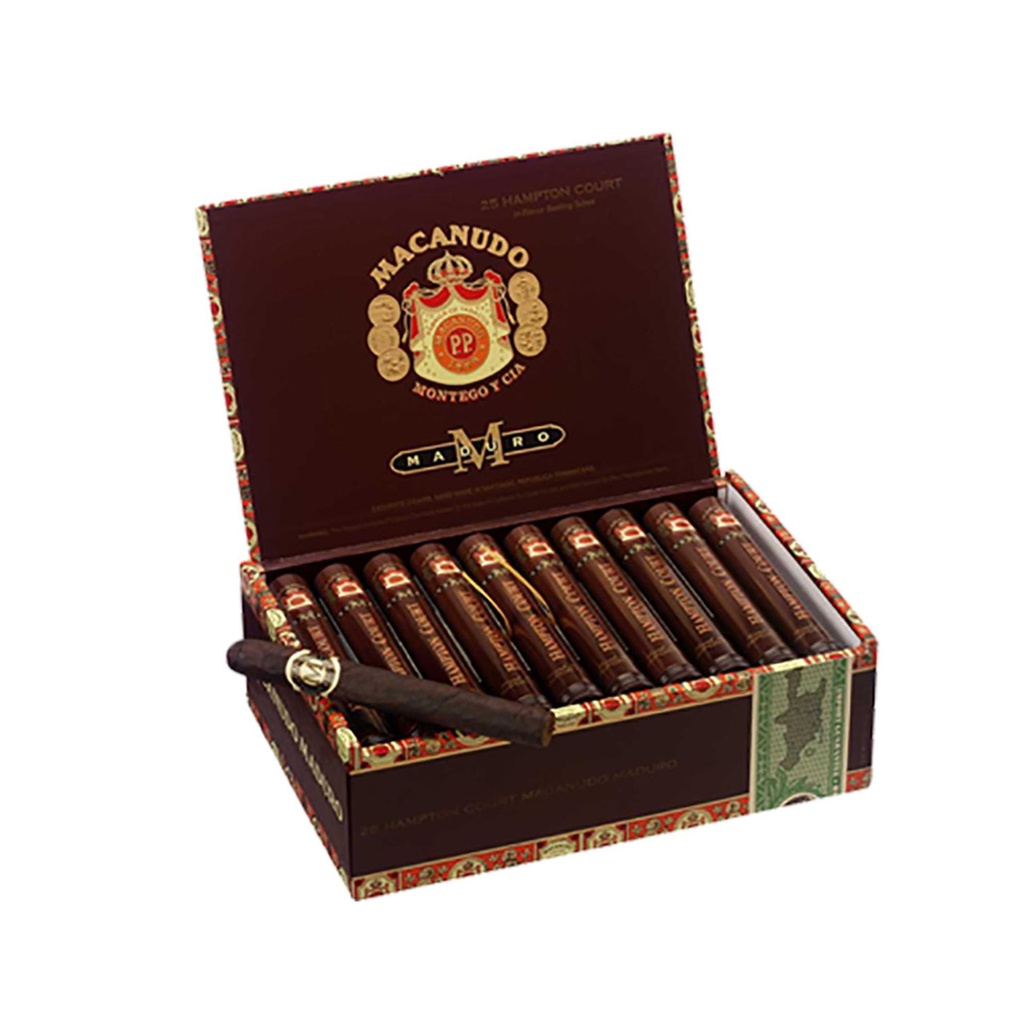 Macanudo Maduro Hampton Court  (Aluminum Tube) Box of 25 - 5" 1/2 x 42