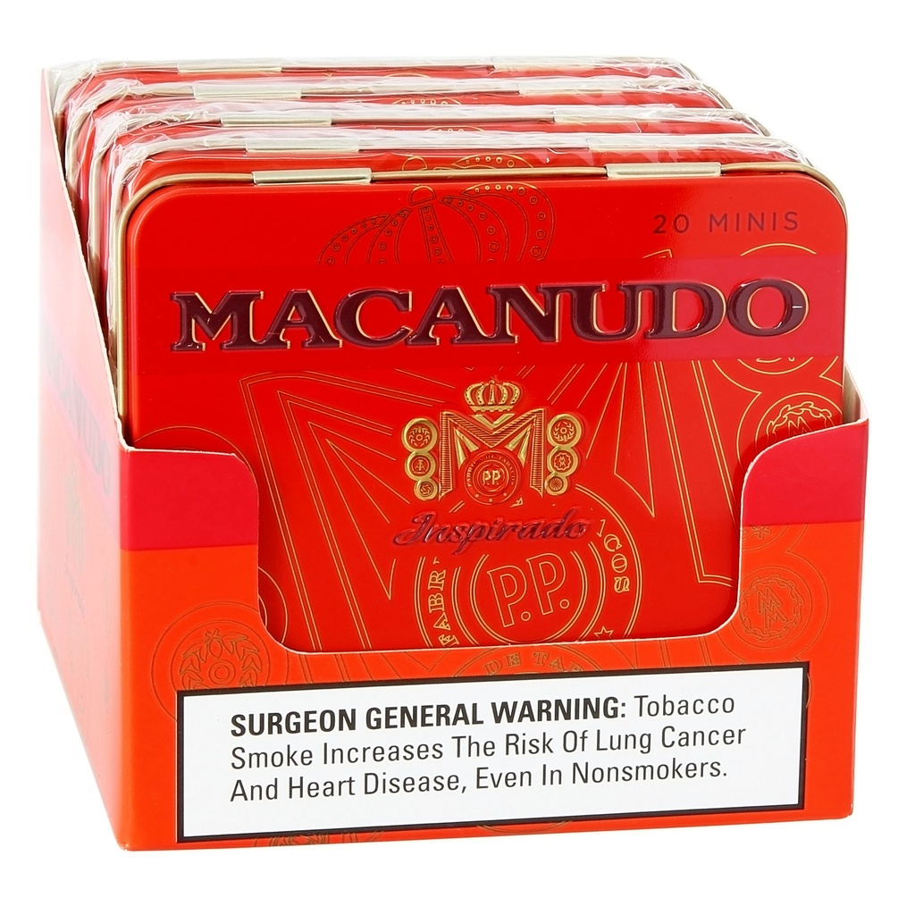 Macanudo Small Cigars Inspirado Orange Minis Tin of 5 - 3" x 20