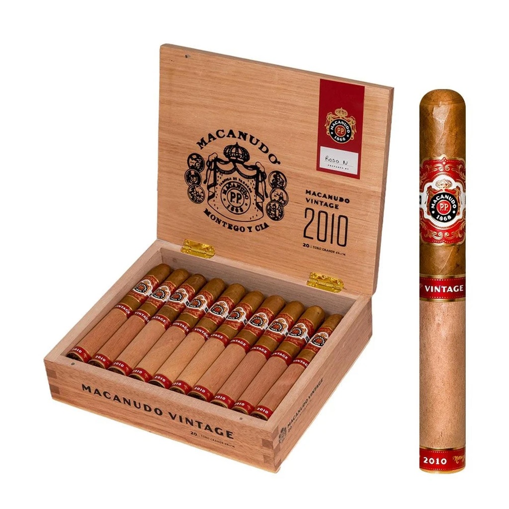 Macanudo Vintage 2010 Toro Grande Box of - 20 6'' 5/8 x 54