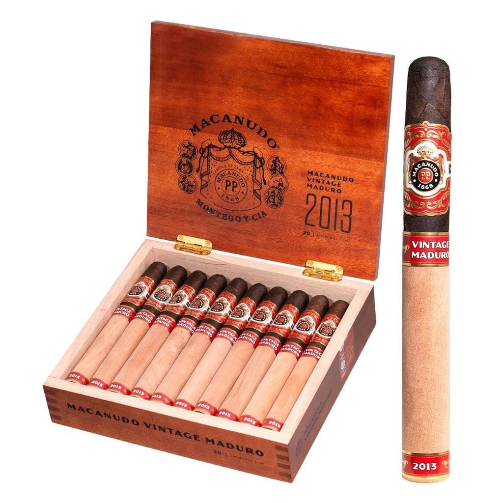 Macanudo Vintage Maduro 2013 Churchill Box of 20 - 7'' x 49