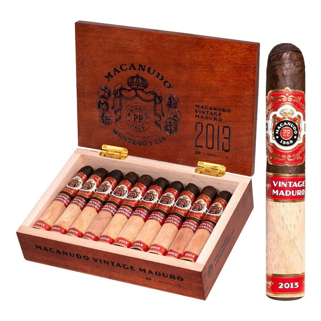 Macanudo Vintage Maduro 2013 Robusto Box of 20 - 5'' x 50