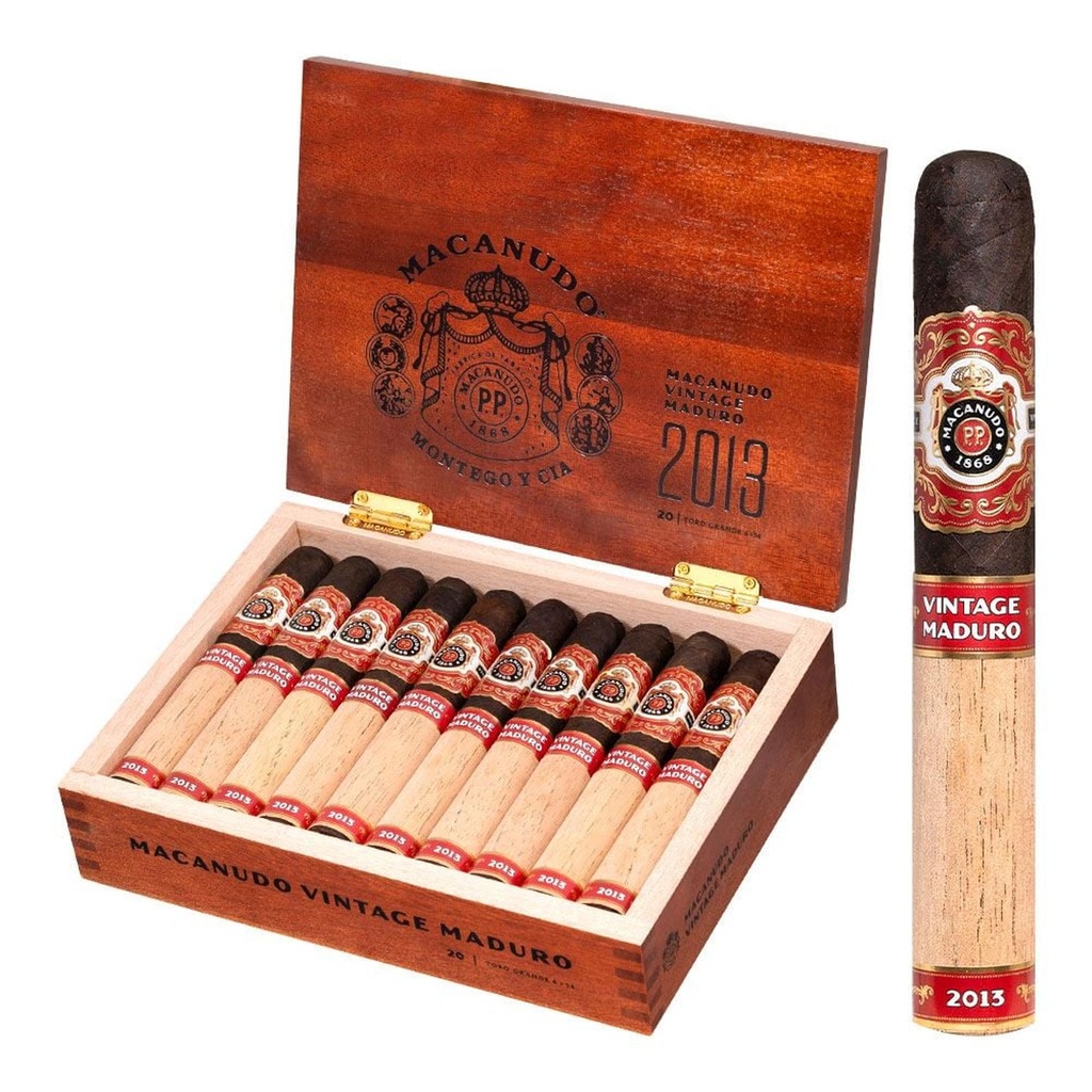 Macanudo Vintage Maduro 2013 Toro Grande Box of 20 - 6'' x 54