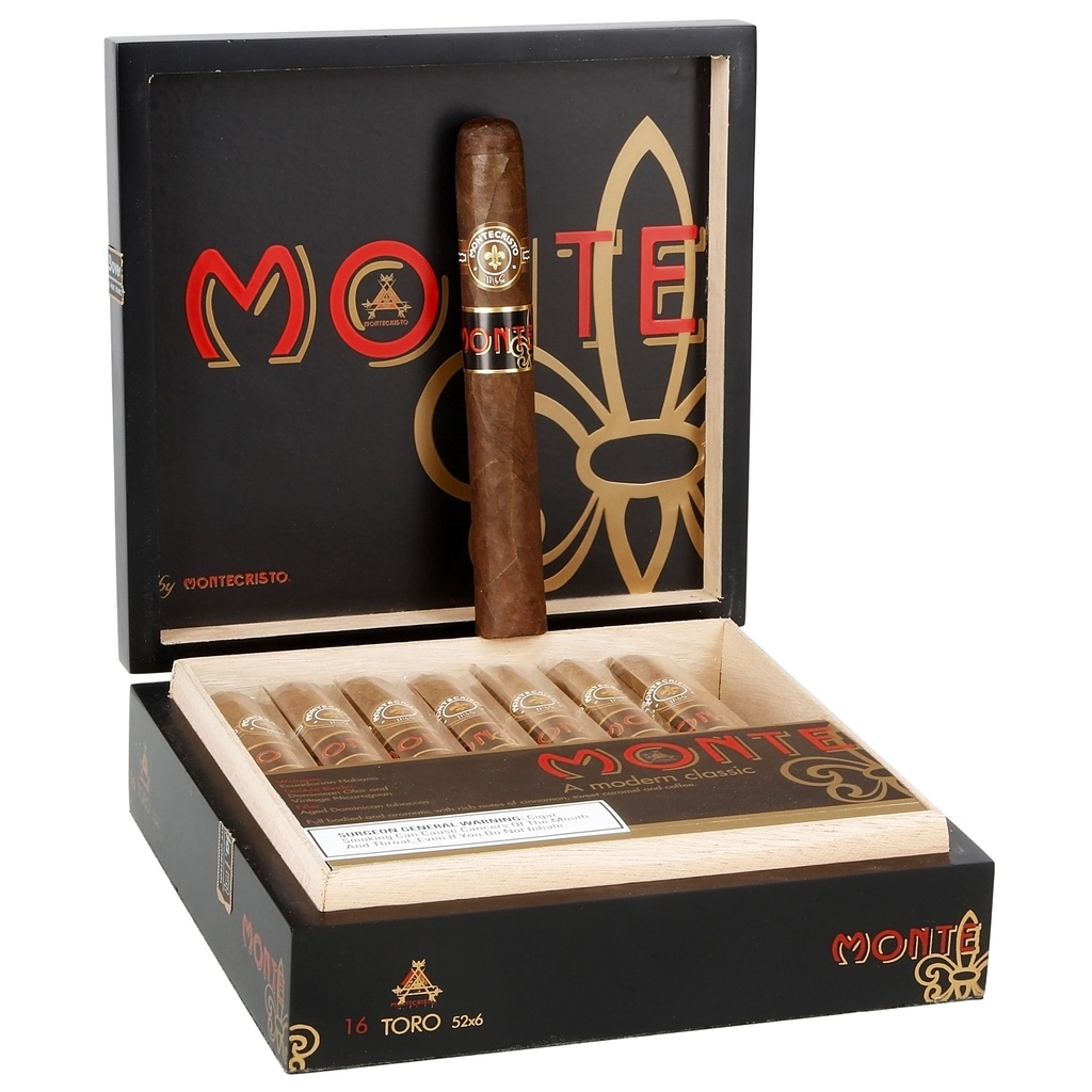 Monte by Montecristo Toro Box of 16 - 6" x 52