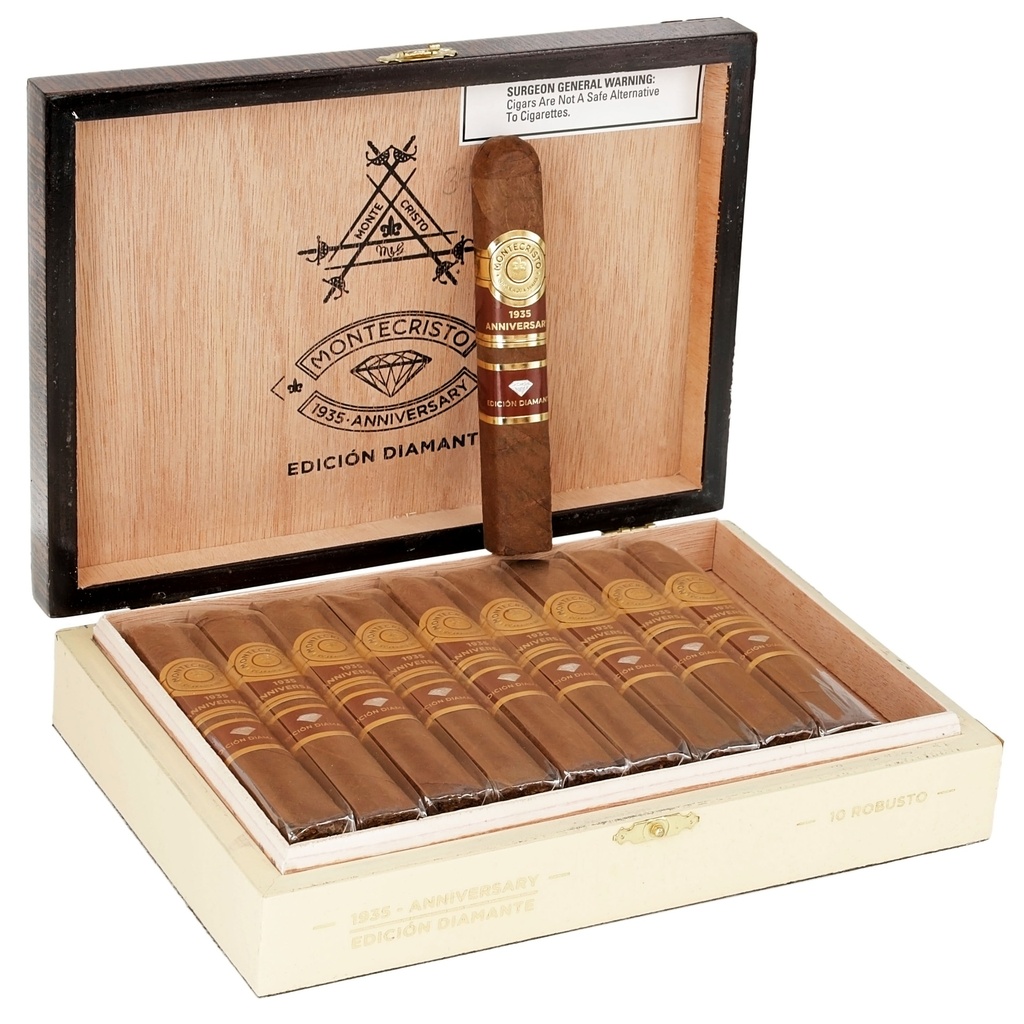 Montecristo 1935 Anniversary Edicion Diamante Robusto Box of 10 - 5" x 54