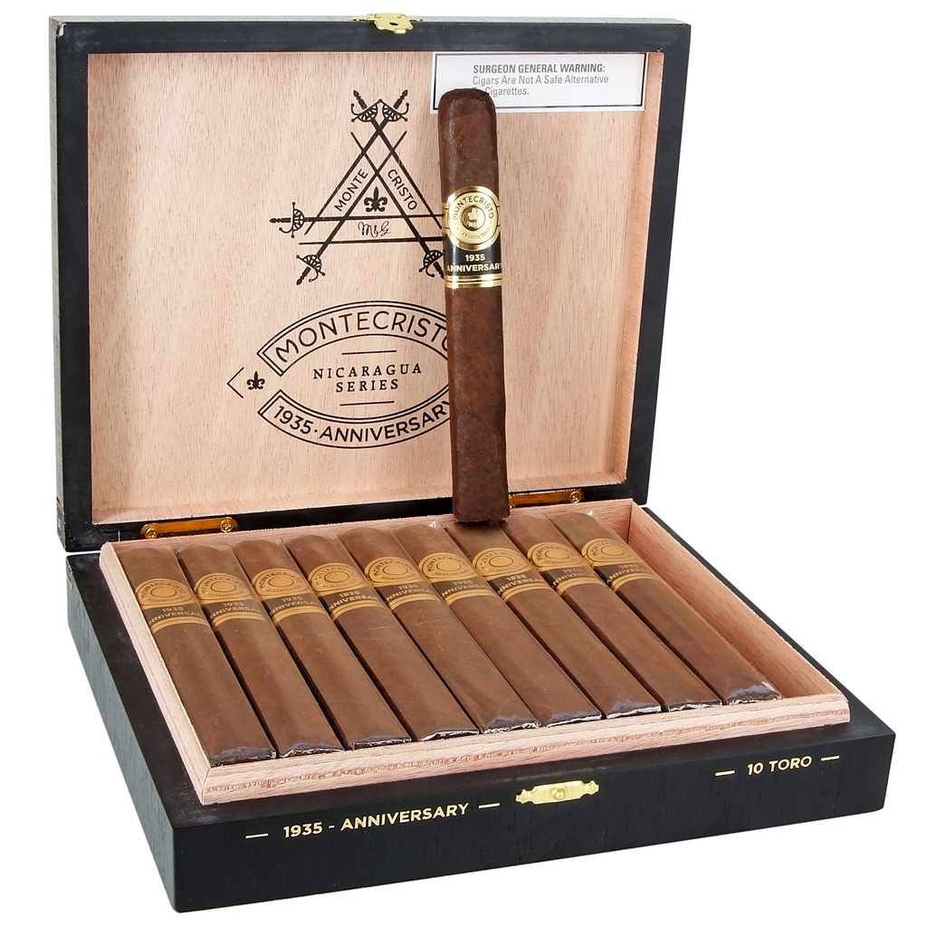Montecristo 1935 Anniversary Nicaragua Toro Box of 10 - 6" x 54