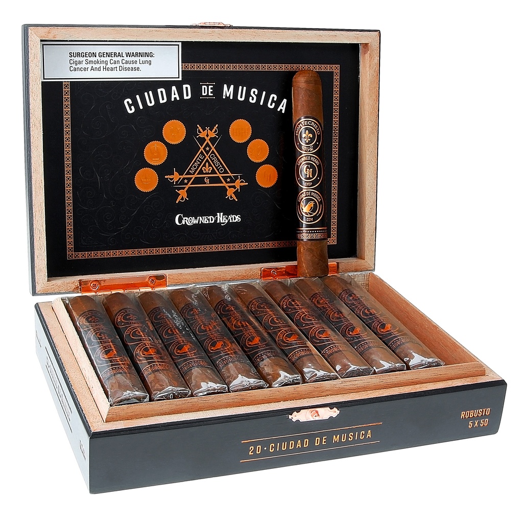 Montecristo Ciudad de Musica Robusto 5" * 50