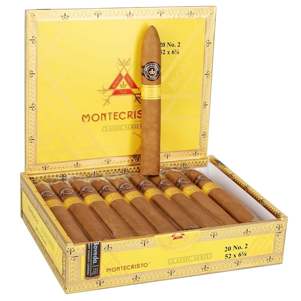 Montecristo Classic Collection Especial No. 2 Box of 20 - 6"1/8 x 52