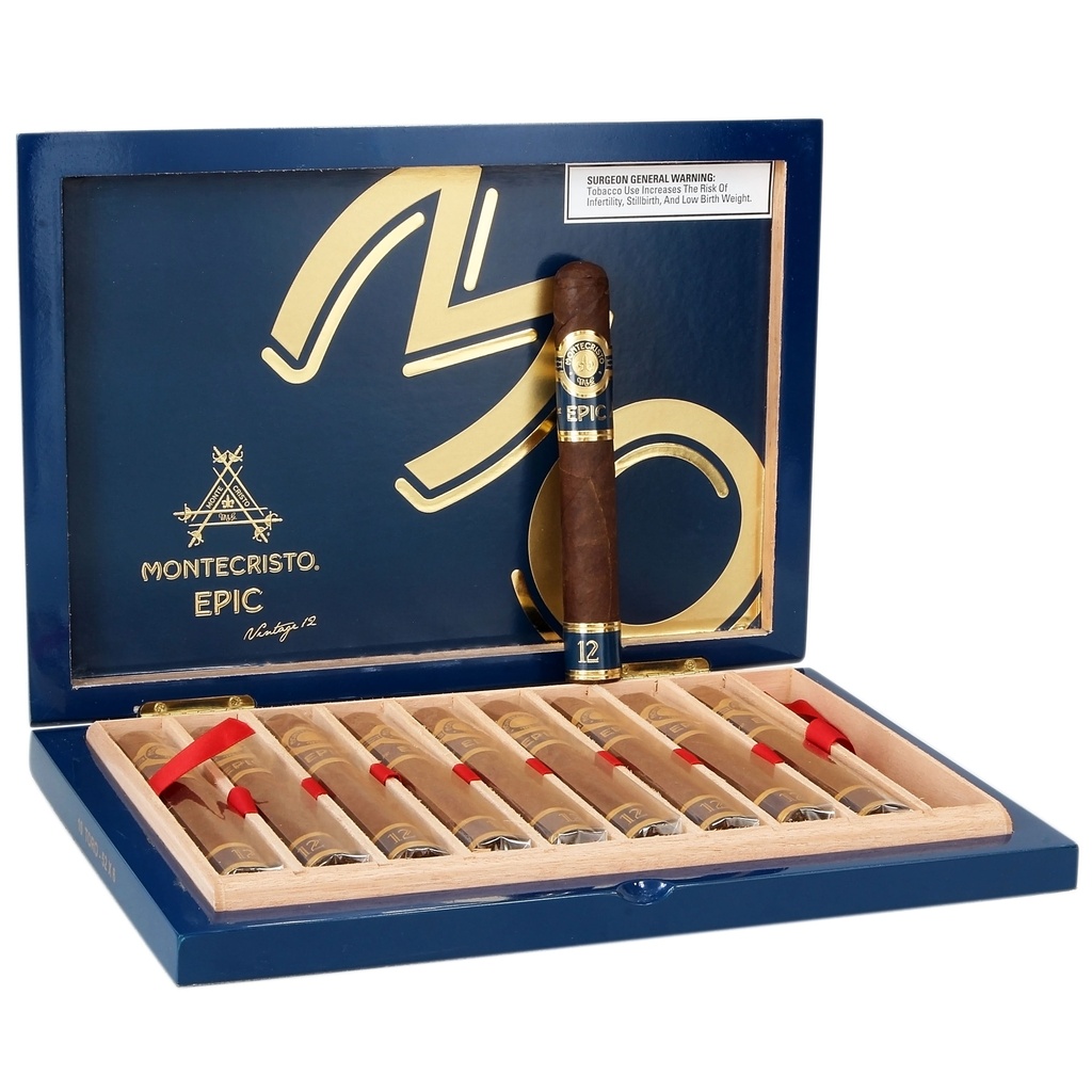 Montecristo Epic Vintage 12 Blue Toro Box of 10 -  6" x 52