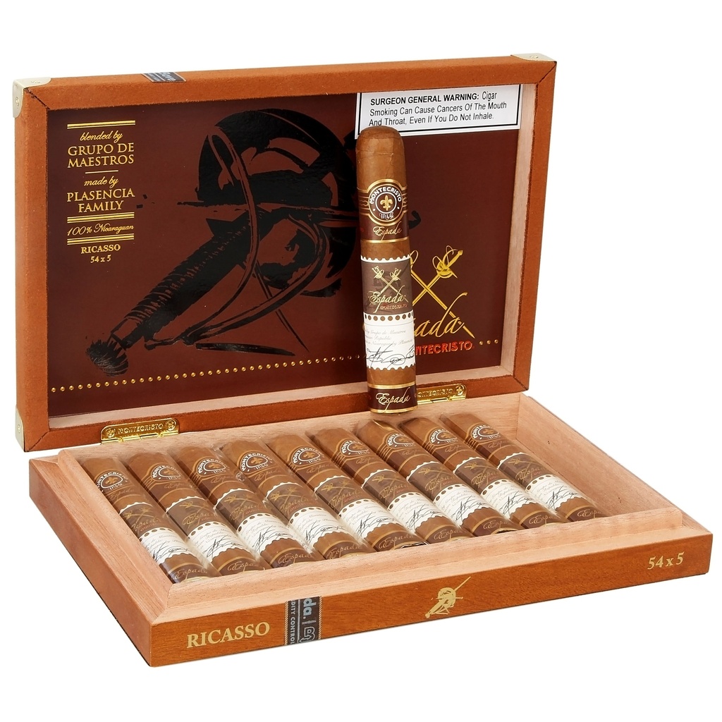 Montecristo Espada Ricasso Box of 10 - 5" x 54