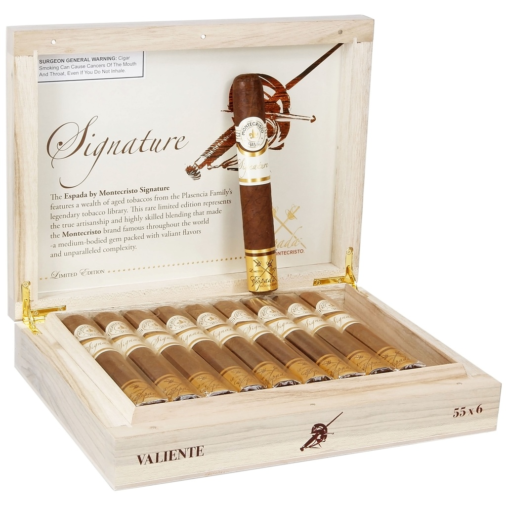 Montecristo Espada Signature Limited Edition Valiente Box of - 10 - 6" x 55