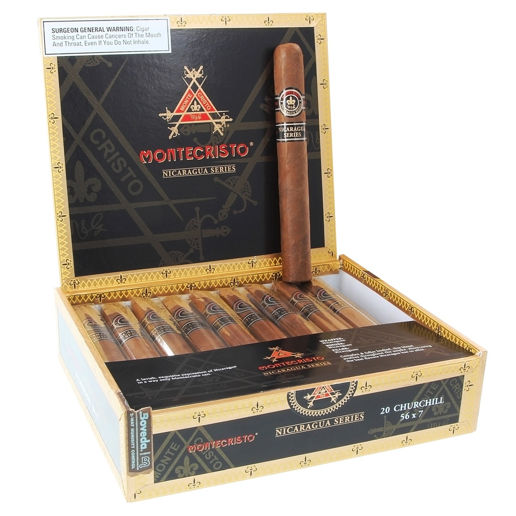 Montecristo Nicaragua Churchill Box of 20 - 7" x 56