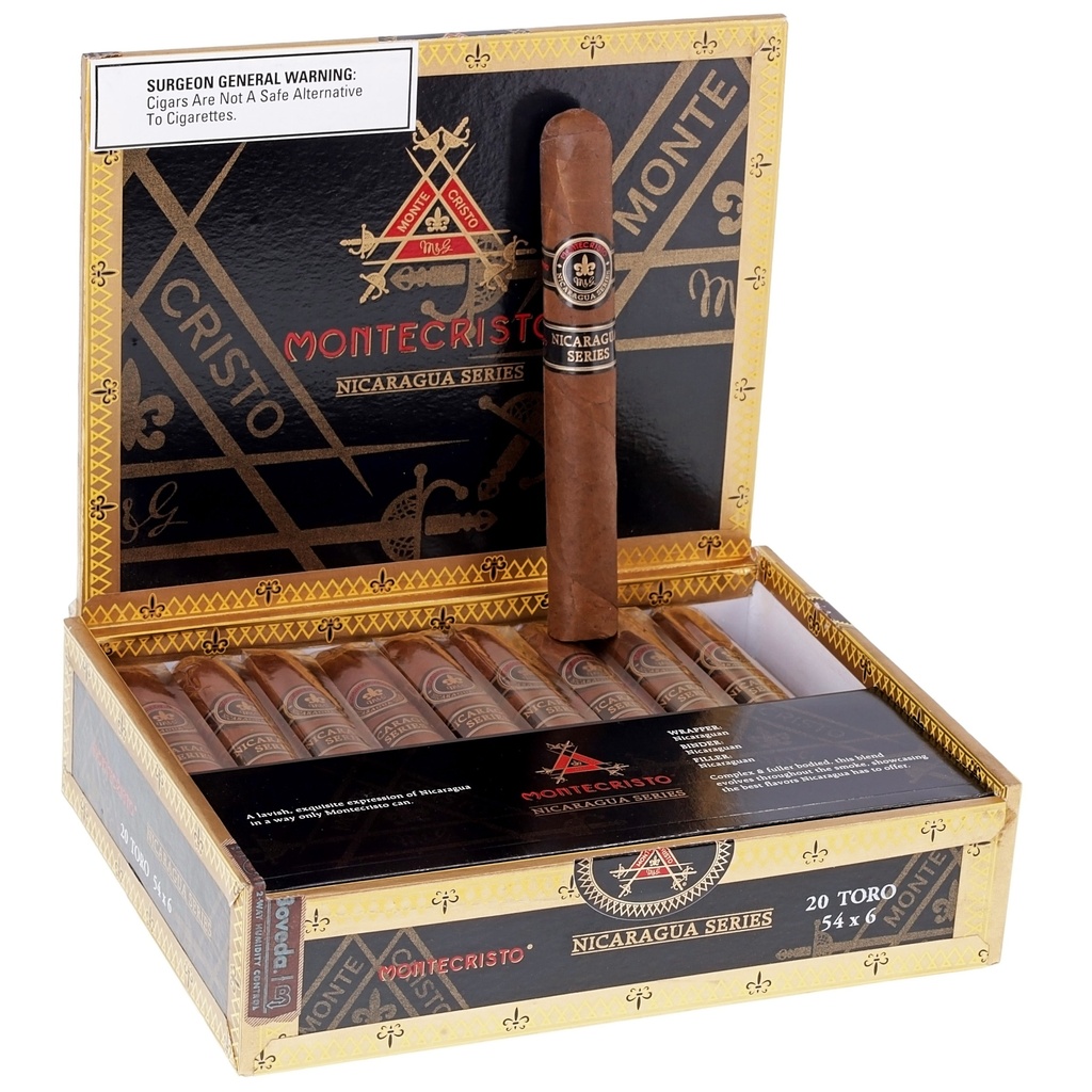 Montecristo Nicaragua Toro Box of 20 - 6" x 56