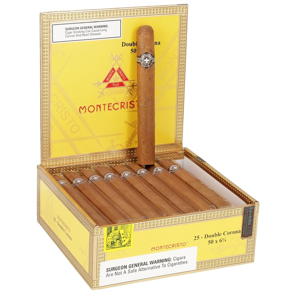 Montecristo Original Double Corona Box of 25 - 6" x 50