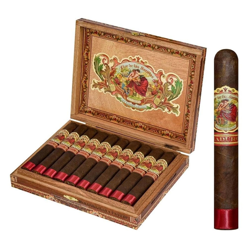 My Father Flor de Las Antillas Maduro Corona Box of 20 - 5'' 5/8 x 46