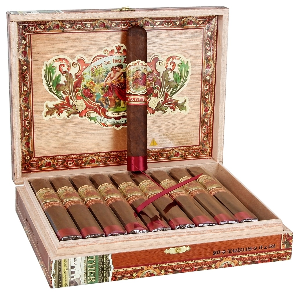 My Father Flor de Las Antillas Maduro Toro Box of 20 - 6'' x 52