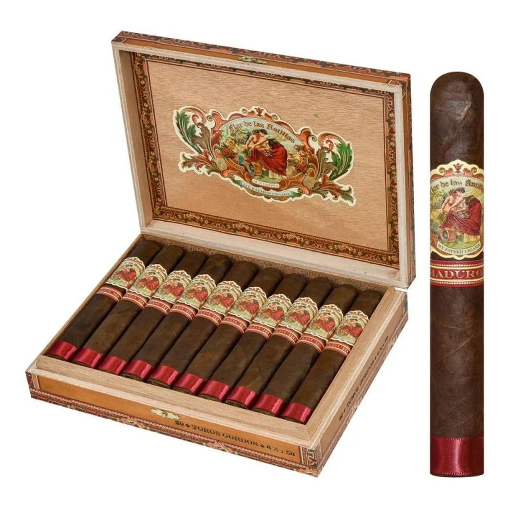 My Father Flor de Las Antillas Maduro Toro Gordo Box of 20 - 6'' 1/2 x 56