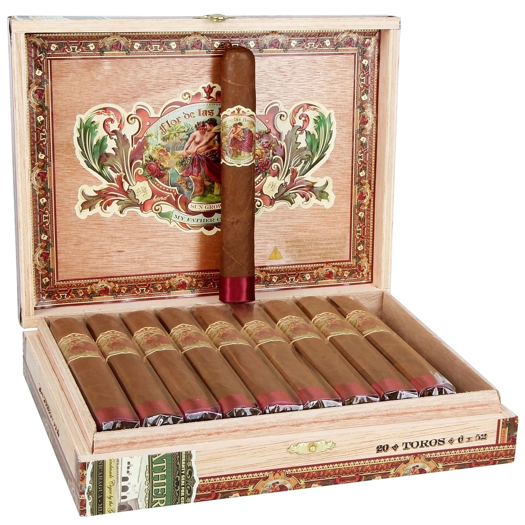 My Father Flor de Las Antillas Toro Box of 20 - 6'' x 52