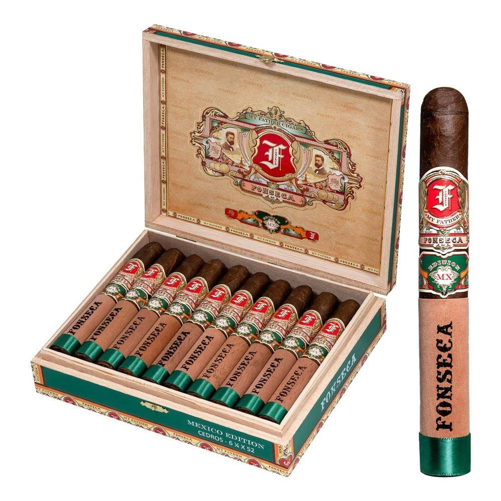 My Father Fonseca Mexico Edition Cedros Box of 20 - 6'' 1/4 x 52