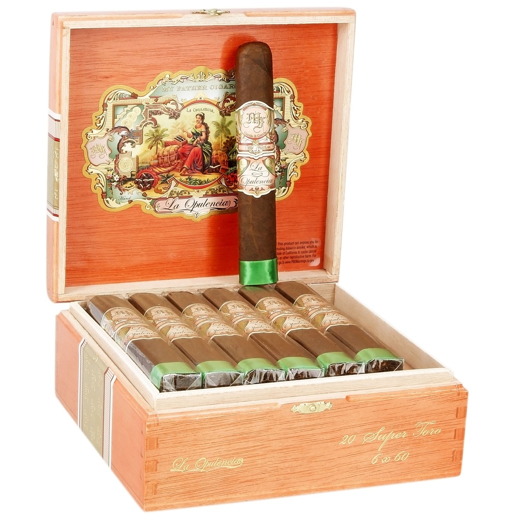 My Father La Opulencia Super Toro Box of 20 - 6'' x 60