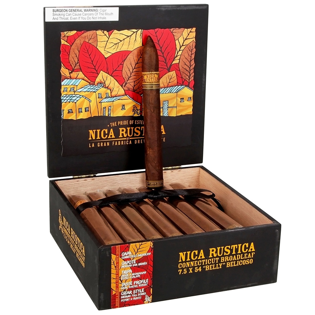 Nica Rustica Broadleaf Belly Box of 25 - 7" 1/2 x 54