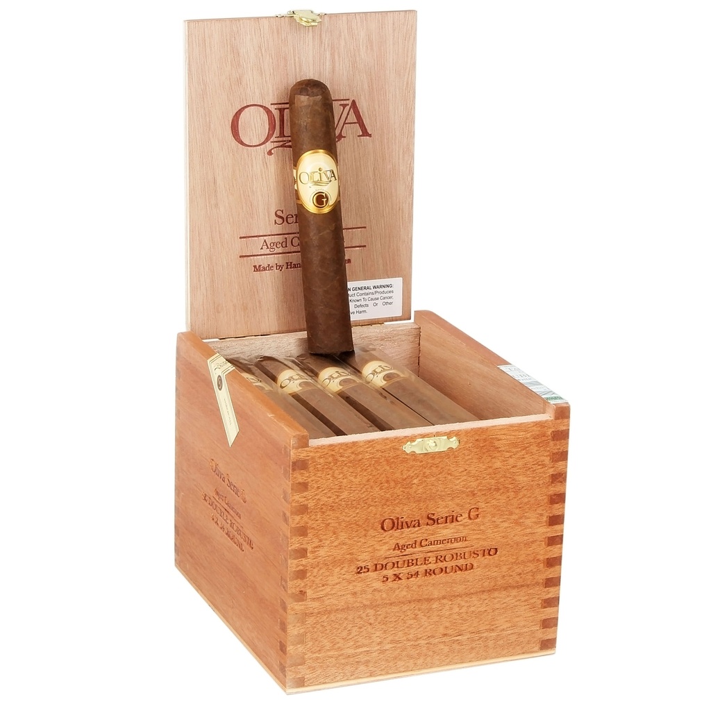 Oliva Serie G Aged Cameroon Double Robusto Box of 25 - 5" x 54