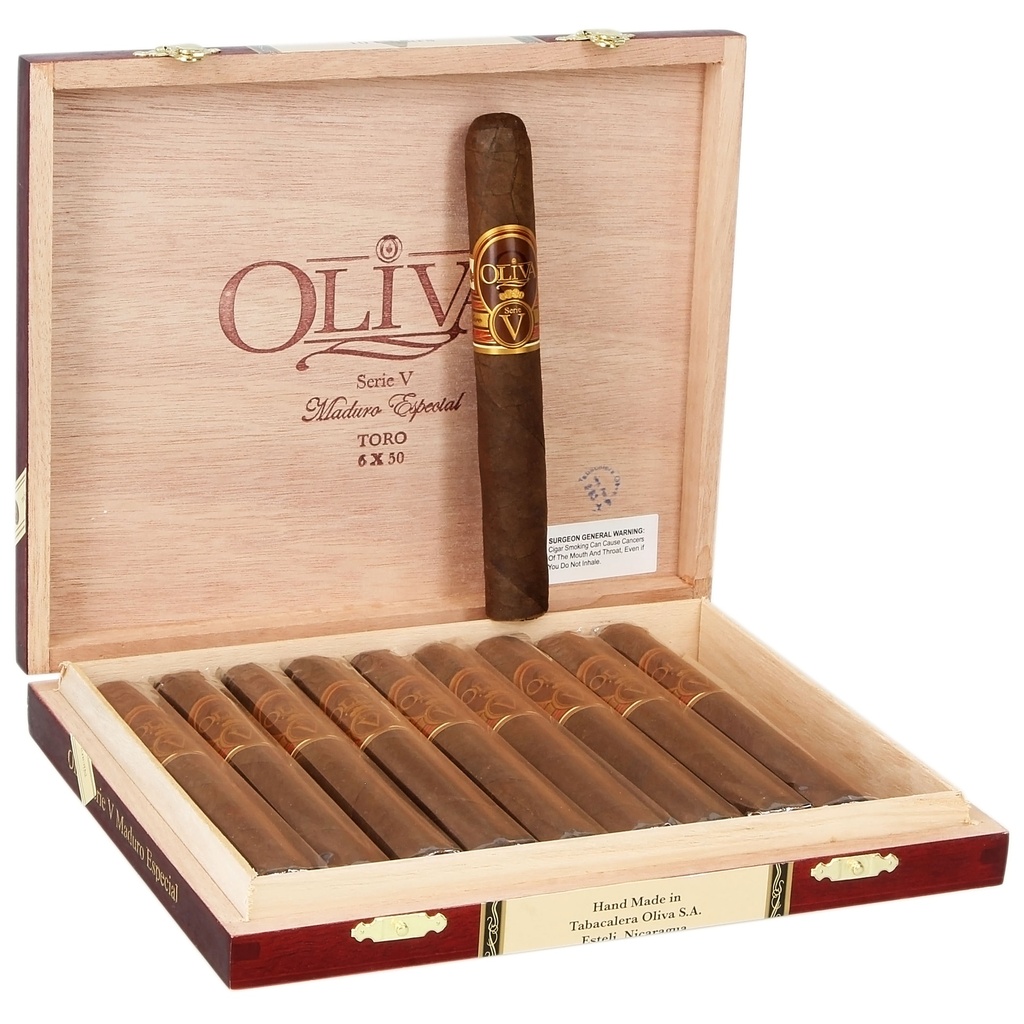 Oliva Serie V Maduro Especial Toro Box of 10 - 6" x 50