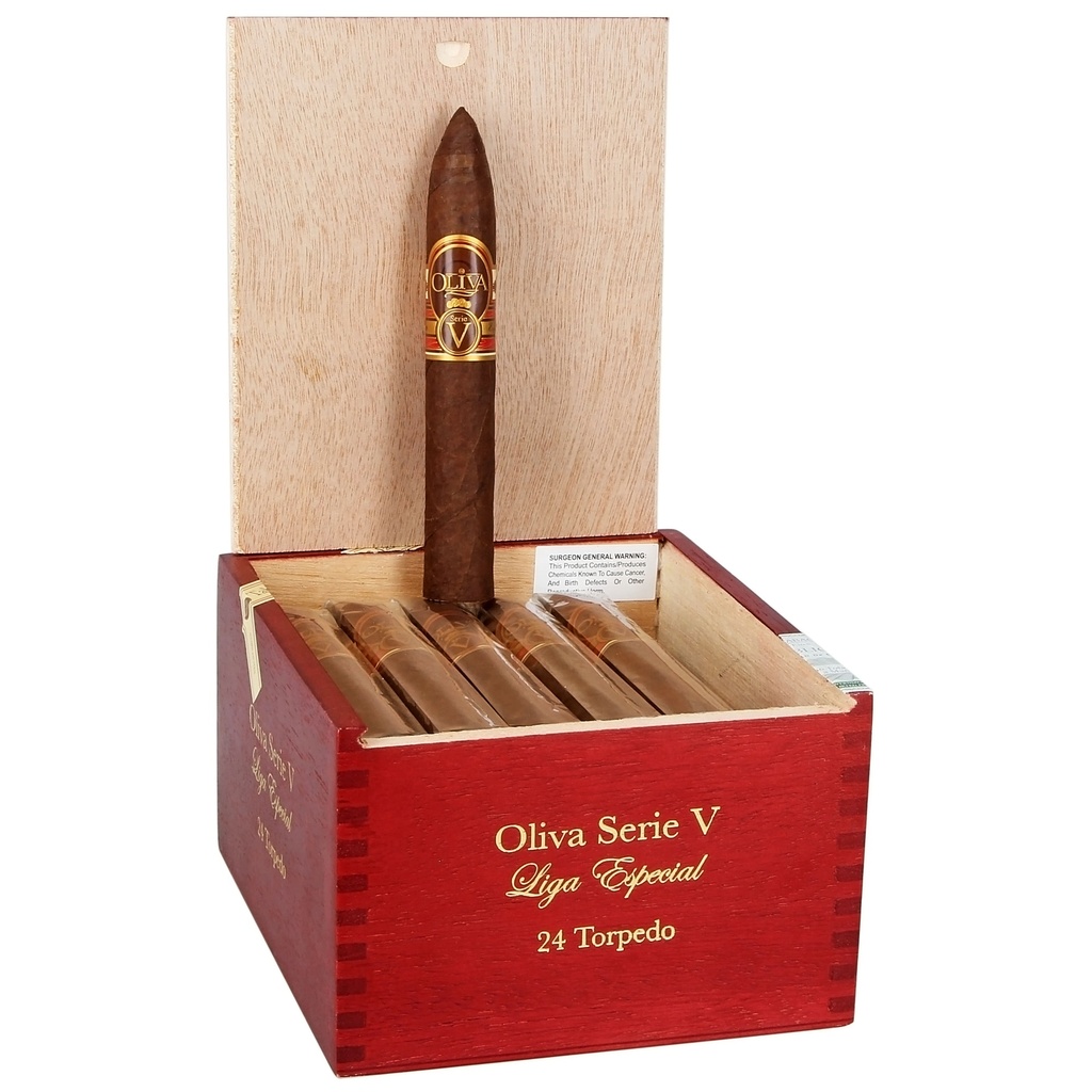 Oliva Serie V Special Torpedo Box of 24 - 6" x 56