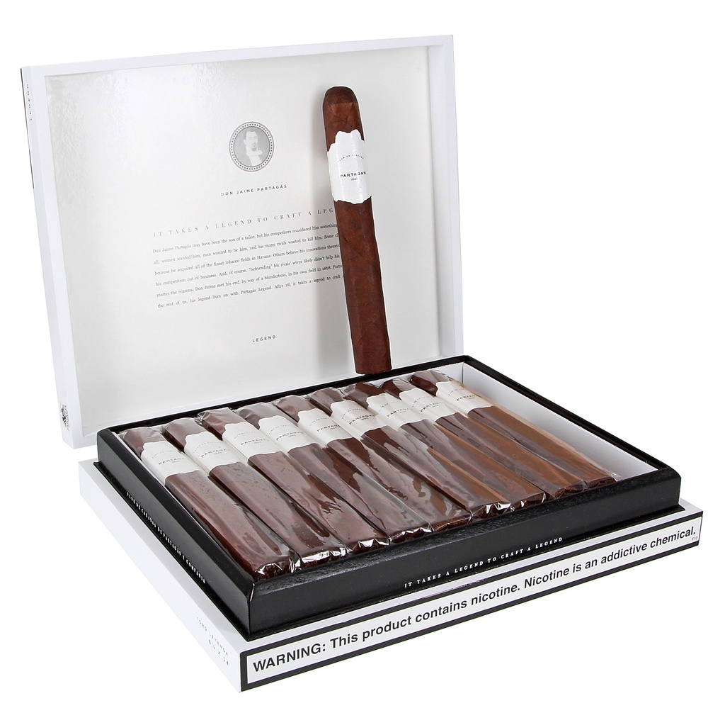 Partagas Legend Toro Leyenda Box of 20 - 6" 1/4 x 54