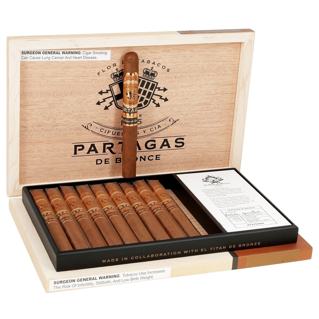 Partagas de Bronce Corona Gorda 6"1/4 * 46