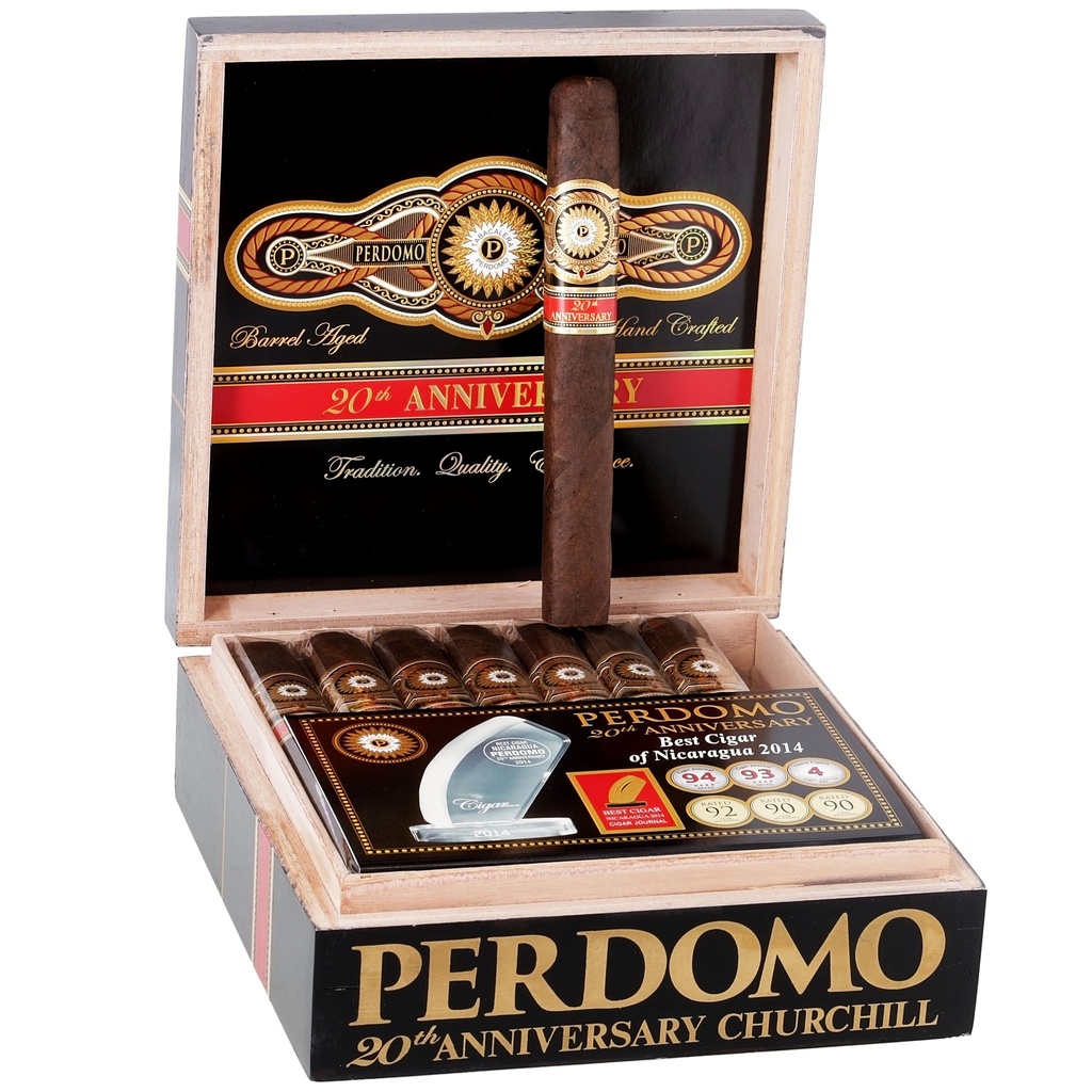 Perdomo 20th Anniversary Maduro Churhill Box of 24 - 7" x 56
