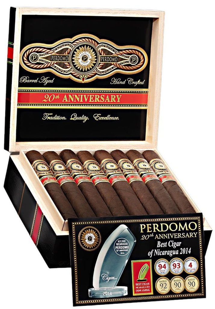 Perdomo 20th Anniversary Maduro Corona Grande Box of 24 - 6'' 1/2 x 48