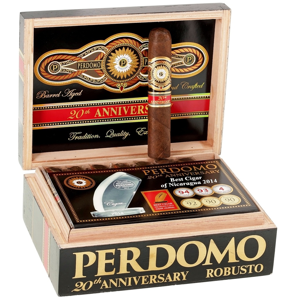 Perdomo 20th Anniversary Maduro Robusto Box of 24 - 5" x 56