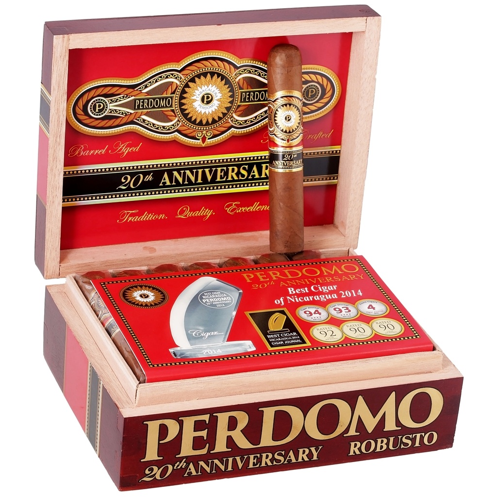 Perdomo 20th Anniversary Sun Grown Robusto Box of 24 - 5" x 56