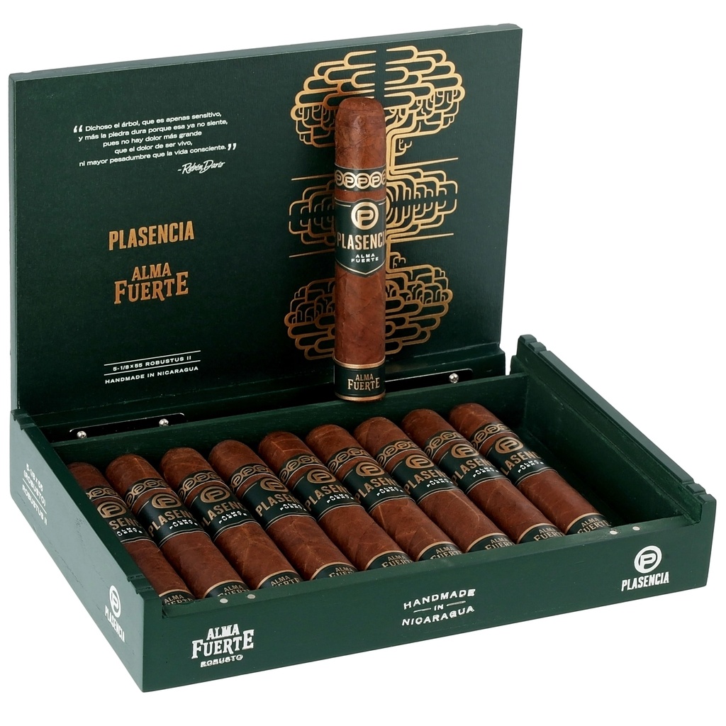 Plasencia Alma Fuerte Natural Robustus II Box of 10 - 5" 1/8 x 55