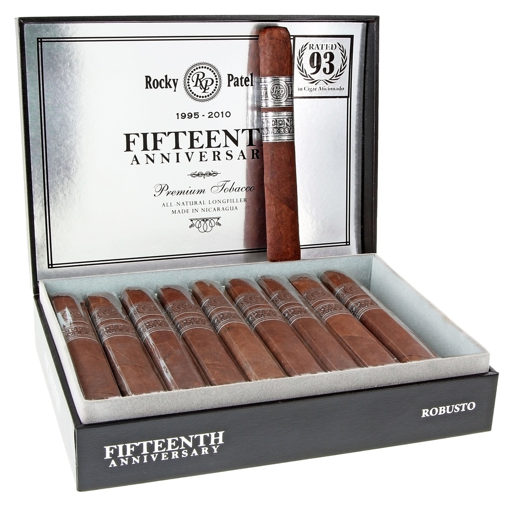 Rocky Patel 15th Anniversary Torpedo Box of 20 - 6" 1/8 x 52