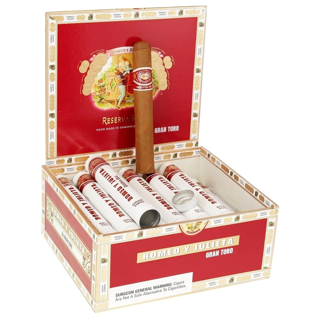 Romeo y Julieta Reserva Real Gran Toro Tubo Box of 20 - 6" x 54